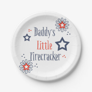 Daddy's Little Firecracker Pappteller
