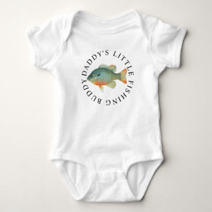 Daddys Little Fishing Buddy Baby Bodysuit Strampler
