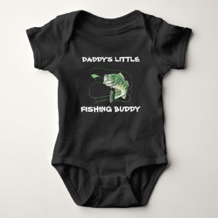 Daddys Little Fishing Buddy Baby Strampler