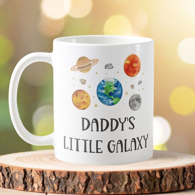 Daddy's Little Galaxy Funny Quote Space Kids Kaffeetasse (Von Creator hochgeladen)