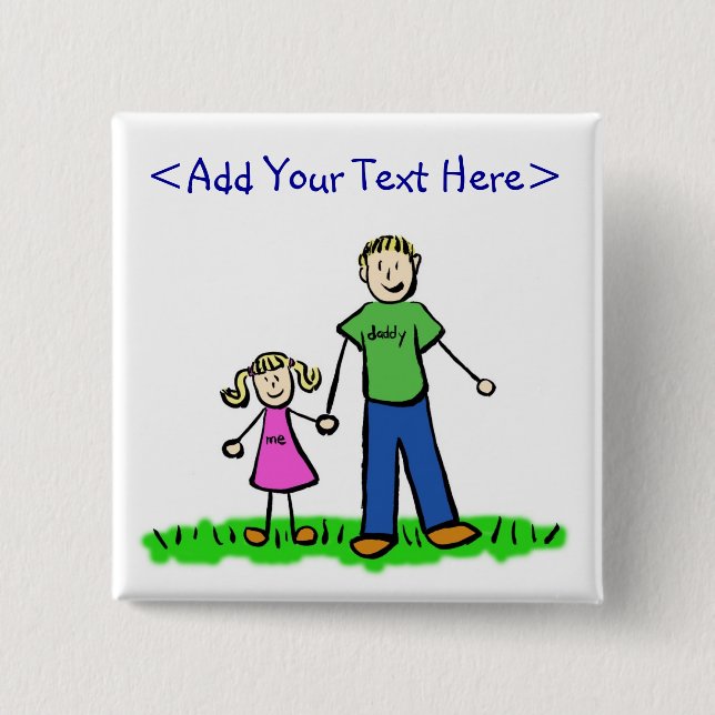 Daddy's Little Girl Button (Blond) (Vorderseite)