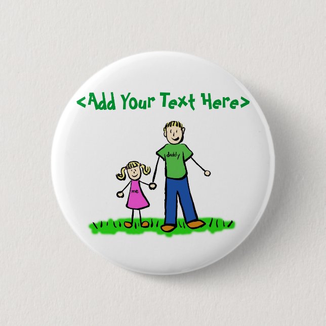 Daddy's Little Girl Button (Blond) (Vorderseite)