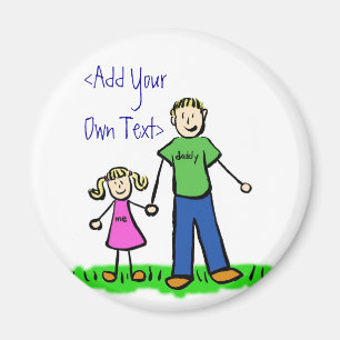 Daddy's Little Girl Custom Magnet (Blond)