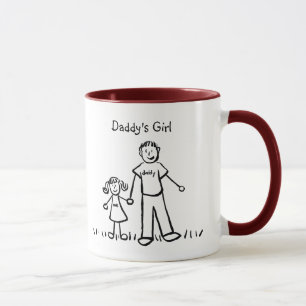 Daddy's Little Girl Drawing Mug (Personnaliser)