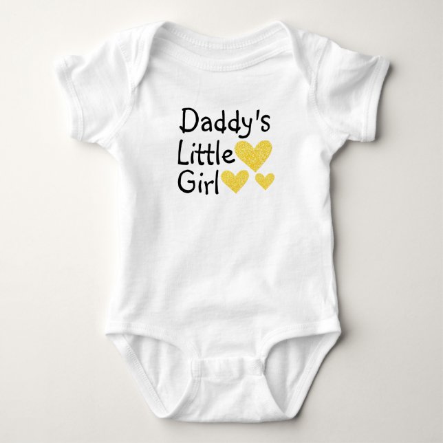 Daddy's Little Girl Säugling Crawler Baby Strampler (Vorderseite)
