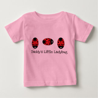 Daddy's Little Ladybug Baby T - Shirt