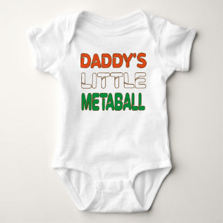 Daddy's Little Meatball Funny Italy Vater Joke Baby Strampler