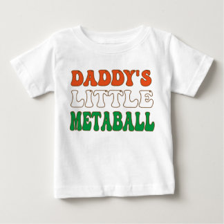 Daddy's Little Meatball Funny Italy Vater Joke Baby T-shirt