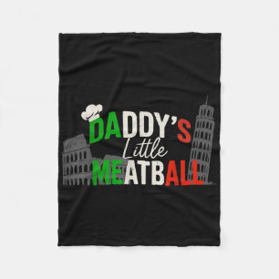Daddys Little Meatball Mommy's Little Meatball Fleecedecke