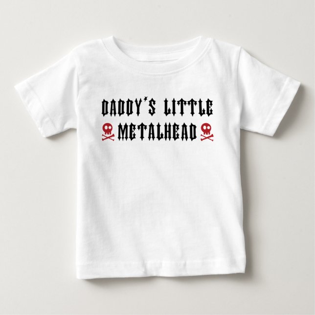 Daddy's Little Metalhead Baby T-shirt (Vorderseite)