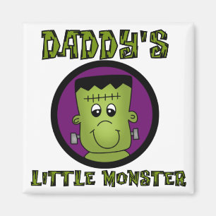 Daddy's Little Monster T - Shirt und Geschenke Magnet