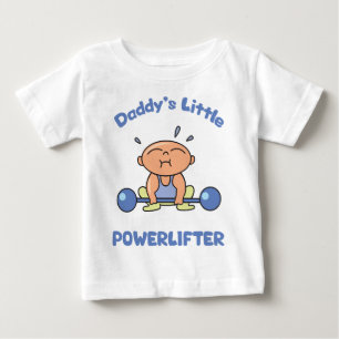 Daddys Little Powerlifter Kids Sport Powerlift Baby T-shirt