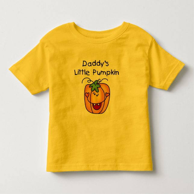 Daddy's Little Pumpkin T - Shirt und Geschenke (Vorderseite)