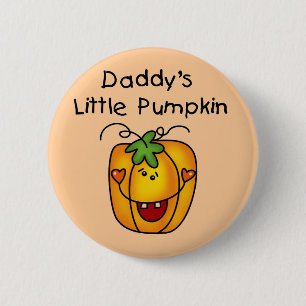 Daddy's Little Pumpkin T - Shirt und Geschenke Button