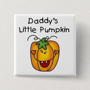 Daddy's Little Pumpkin T - Shirt und Geschenke Button
