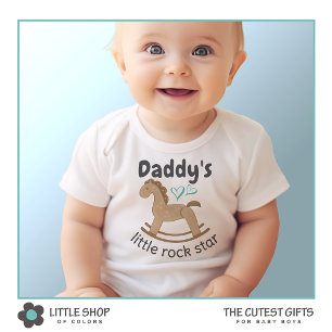 Daddy's Little Rock Star Baby Strampler