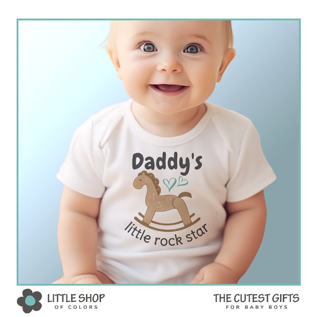 Daddy's Little Rock Star Baby Strampler (Von Creator hochgeladen)