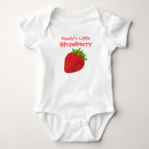 Daddy's Little Strawberry Baby Strampler