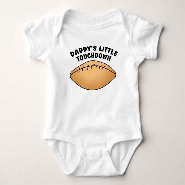 Daddy's Little Touchdown Baby Strampler (Vorderseite)