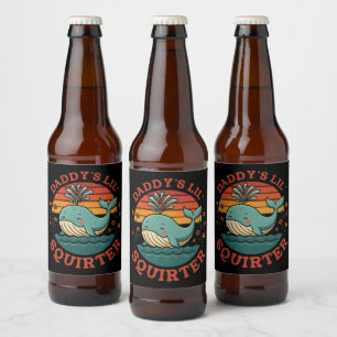 Daddys Little Whale Bierflaschenetikett