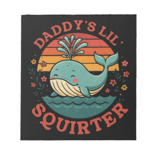 Daddys Little Whale Notizblock