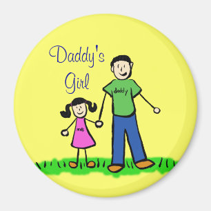 Daddys Personalisierte Familienkunstmagnete Magnet