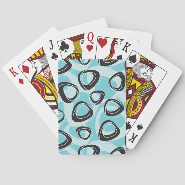 Daddys Pics Karten spielen Türkis Spielkarten (Rückseite)