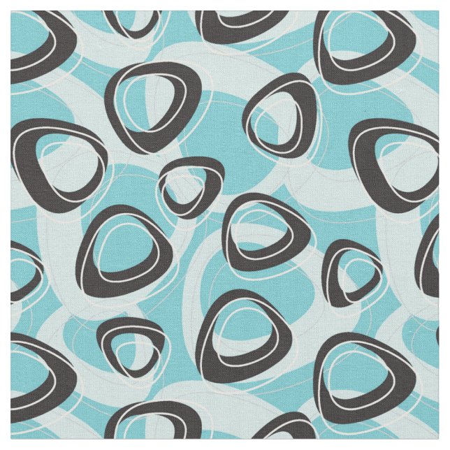 Daddys Pics Türkis Fabric Stoff (Nahaufnahme)