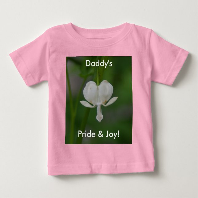 Daddy's Pride & Joy Baby T-shirt (Vorderseite)