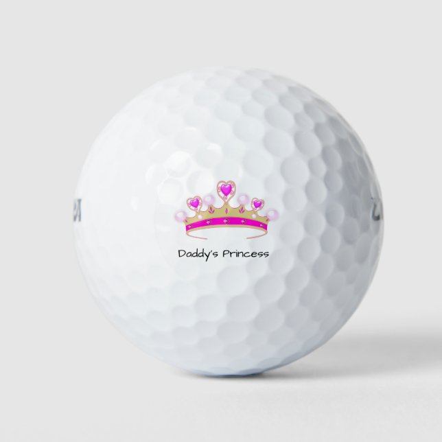 Daddys Prinzessin Golfball (Vorderseite)