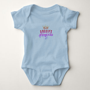 Daddys Prinzessin Grafik Kinder T-Shirt Baby Strampler