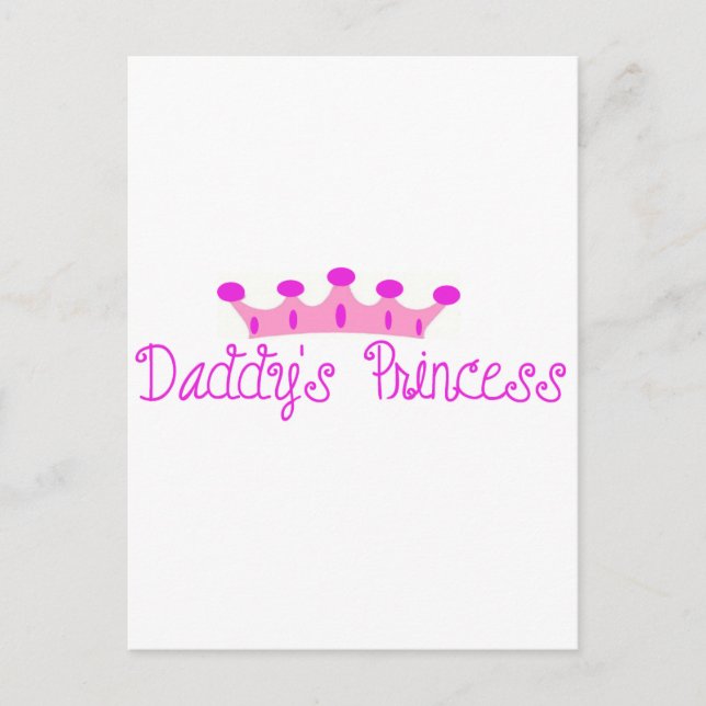 Daddys Prinzessin Postkarte (Vorderseite)