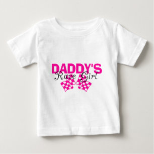 Daddy's Race Girl Baby T-shirt