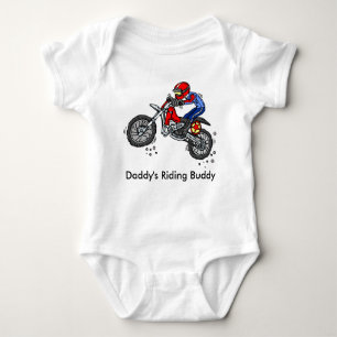 Daddy's Riding Buddy Baby Bodysuit Baby Strampler
