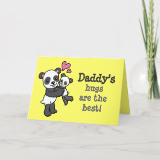 Daddys Schläger sind die beste Panda-Kuschelkarte Karte