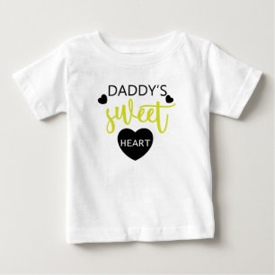 Daddy's Sweet Heart Baby T-shirt