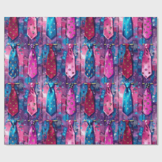 Daddy's Tie Collection Matte Wrapping Paper Geschenkpapier