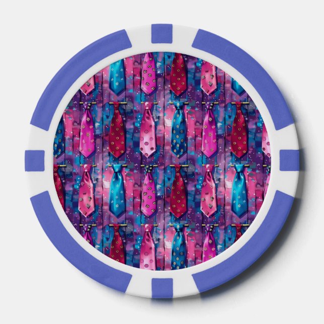 Daddy's Ties Poker Chips Set von 10 (Vorderseite)