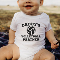 Daddy's Volleyball Partner Baby Geschenk Baby Body