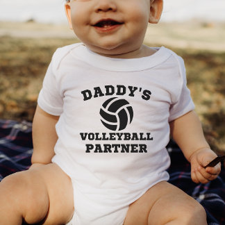 Daddy's Volleyball Partner Baby Geschenk Baby Body Strampler