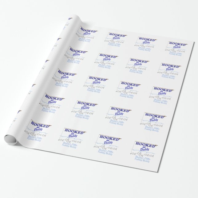 Daddys wenig Fischen-Freund Geschenkpapier (Ungerollt)