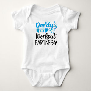 Daddy's Workout Partner Baby Strampler