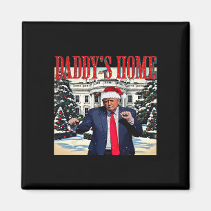 Daddy's Zuhause Christmas Edition White House Trum Magnet