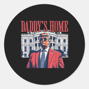 Daddys Zuhause, Daddys Zuhause Runder Aufkleber