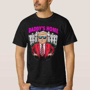 Daddys Zuhause Pink Donald Trump 2024 T-Shirt