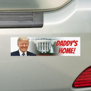 Daddys Zuhause-Präsident Donald Trump 2024 gewinnt Autoaufkleber