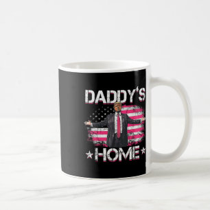 Daddys Zuhause Trump Pink 2024 Funny Trump Amerika Kaffeetasse