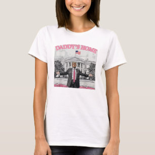 Daddys Zuhause Trump Pink 2024 T-Shirt