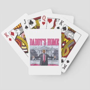 Daddys Zuhause Trump Pink-Geschenk Spielkarten