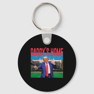 Daddys Zuhause Trump Pink Trump 2024 nimmt America Schlüsselanhänger